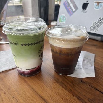 Tierra Mia Coffee - blueberry matcha and americano - Coffee & Tea Near Me - Pomona, California Tierra Mia Coffee - blueberry matcha and americano - Coffee & Tea Near Me - Pomona, California