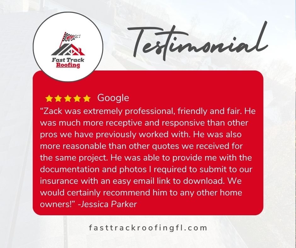 Slide of Fast Track Roofing