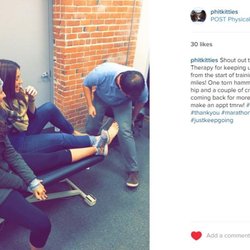 POST Physical Therapy - Some Instagram love from two of our marathon runners