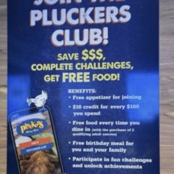 Pluckers Wing Bar - Window signage - Chicken Wings Near Me - Killeen, Texas