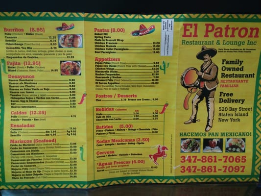 Menu photo 8 El Patron Stapleton, NY
