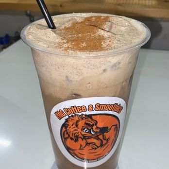 HOG Coffee & Smoothies - Iced Vanilla Cinnamon Latte with Cinnamon cold foam - Coffee & Tea Near Me - Georgetown, Texas HOG Coffee & Smoothies - Iced Vanilla Cinnamon Latte with Cinnamon cold foam - Coffee & Tea Near Me - Georgetown, Texas