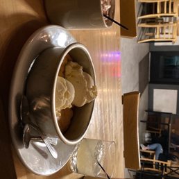 Cookie dough and ice cream, hazelnut hot cocoa and mocktail mojito Cookie dough and ice cream, hazelnut hot cocoa and mocktail mojito