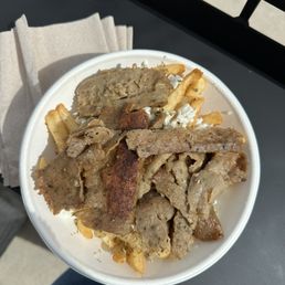 Beef and lamb loaded fries Beef and lamb loaded fries