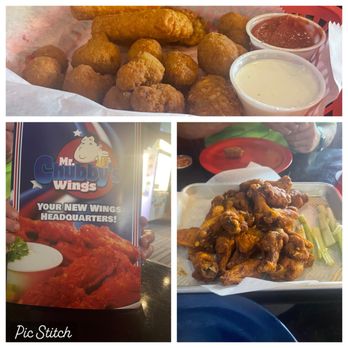 Mr Chubby's Wings - Left - what buffalo wings should look like - right - Buffalo wings you actually get - Chicken Wings Near Me - Ponte Vedra Beach, Florida