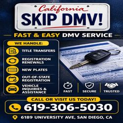 Express Auto Registration DMV San Diego