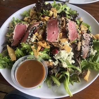 Pier 16 - Seared Tuna salad. Very tasty!! Loved it and it even ate well as leftovers the next day! - Cocktail Bars Near Me - Tybee Island, Georgia Pier 16 - Seared Tuna salad. Very tasty!! Loved it and it even ate well as leftovers the next day! - Cocktail Bars Near Me - Tybee Island, Georgia