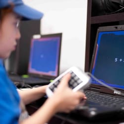 Launch Math + Science Centers - Launch student working at a computer