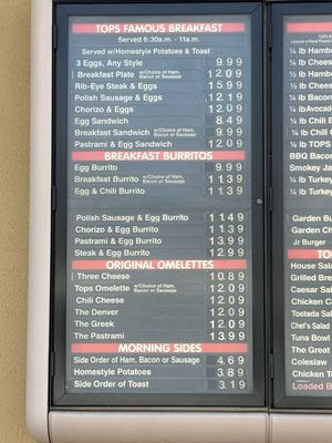 Menu photo 1 The Original Tops Pasadena, CA