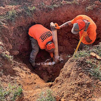 Pride Plumbing - Pride Plumbing technicians replacing a damaged PVC cleanout. - Plumbing Near Me - Mount Gilead, North Carolina