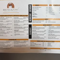 Brunch & Soul - Menu