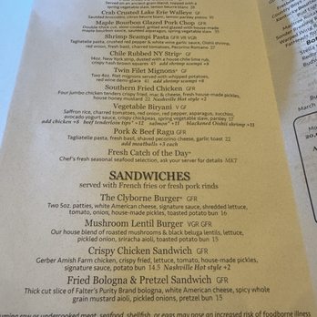 S W Clyborne Provision & Spirits - Menu - American Near Me - Mason, Ohio S W Clyborne Provision & Spirits - Menu - American Near Me - Mason, Ohio