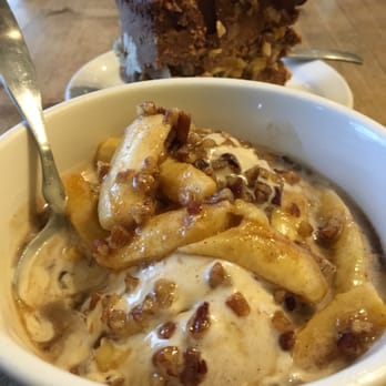 The Root Cafe - Outstanding raw bananas foster and german chocolate cake. - Coffee & Tea Near Me - Lakewood, Ohio