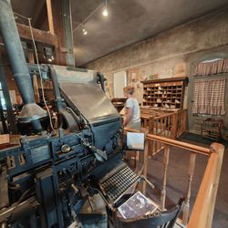 Eureka Sentinel Museum - Printing press