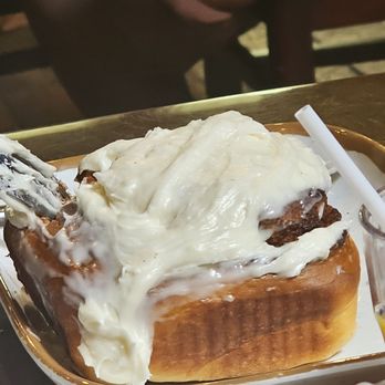 Baker's Kitchen - This Cinnamon roll is delicious - Southern Near Me - New Bern, North Carolina