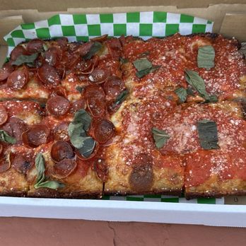 Quarter Sheets - Half pepperoni half red top - Pizza Near Me - Los Angeles, California