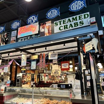 Faidley's Seafood - Storefront inside the lexington market - Seafood Markets Near Me - Baltimore, Maryland Faidley's Seafood - Storefront inside the lexington market - Seafood Markets Near Me - Baltimore, Maryland