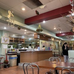 Boonie Thai Cuisine - View of kitchen & part of dining area.