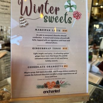Enchanted Coffee - Winter drinks suggestion - Coffee & Tea Near Me - Brea, California