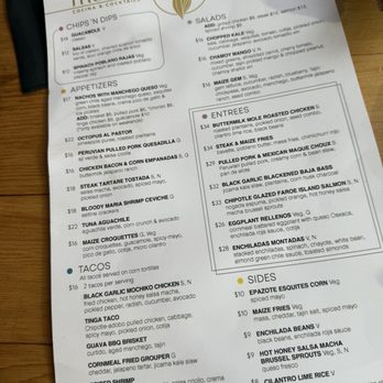 Maize Cocina And Cocktails - Menu - Mexican Near Me - Westfield, New Jersey Maize Cocina And Cocktails - Menu - Mexican Near Me - Westfield, New Jersey