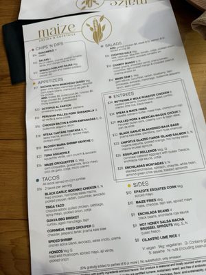 Menu photo 4 Maize Cocina And Cocktails Westfield, NJ Menu photo 4 Maize Cocina And Cocktails Westfield, NJ