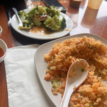Dumpling House - Kim F8. Kimchi Fried Rice with Shrimp and E6. Broccoli with Garlic Sauce . - Pan Asian Near Me - Sacramento, California Dumpling House - Kim F8. Kimchi Fried Rice with Shrimp and E6. Broccoli with Garlic Sauce . - Pan Asian Near Me - Sacramento, California