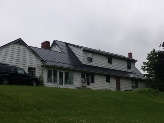 Regular Metal Roofing - Metal Roof on Cabin Regular Metal Roofing - Metal Roof on Cabin