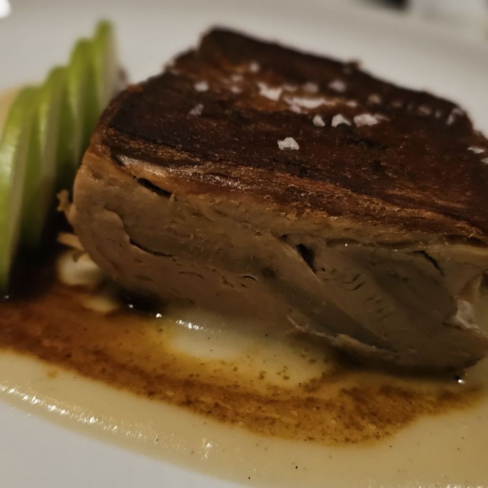 Costa Brava Bistro - Suckling pig on applesauce - Spanish Near Me - Bellaire, Texas