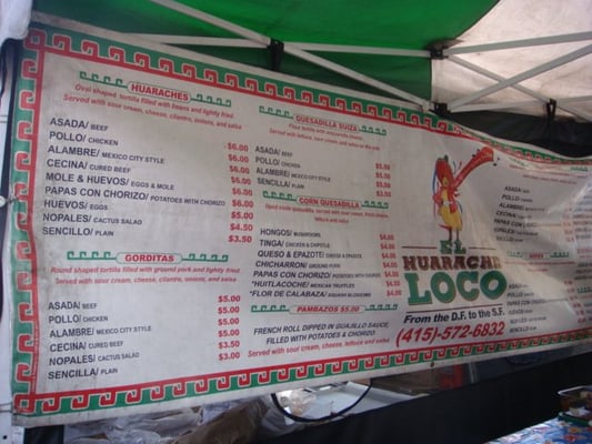 Menu photo 5 El Huarache Loco San Francisco, CA Menu photo 5 El Huarache Loco San Francisco, CA