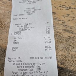 Receipt clearly states 3 buffalo??? Do not trust these people when they tell you all are in the bags. Receipt clearly states 3 buffalo??? Do not trust these people when they tell you all are in the bags.