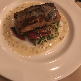 Bridgets Steakhouse - Atlantic Salmon with orzo - Steakhouses Near Me - Ambler, Pennsylvania Bridgets Steakhouse - Atlantic Salmon with orzo - Steakhouses Near Me - Ambler, Pennsylvania