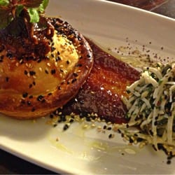 The Loft Restaurant - Slow cooked beef empanada, spiced BBQ sauce, turnip slaw
