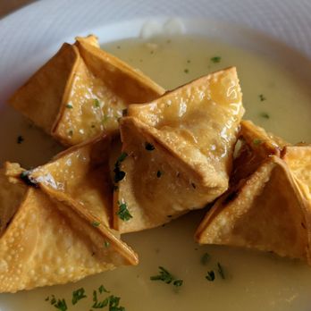 Blue - Goat cheese wontons - too strong on cheese, but good portion - Mediterranean Near Me - Staten Island, New York Blue - Goat cheese wontons - too strong on cheese, but good portion - Mediterranean Near Me - Staten Island, New York