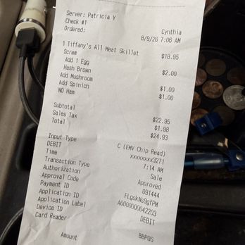 Breakfast at Tiffany's - Receipt - Diners Near Me - San Francisco, California Breakfast at Tiffany's - Receipt - Diners Near Me - San Francisco, California
