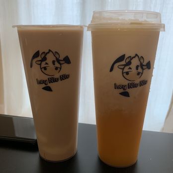 Hey Niu Niu - Tofu pudding black milk tea and mango smoothie with cream cheese (BOGO Soft Opening) - Bubble Tea Near Me - Toronto, Ontario