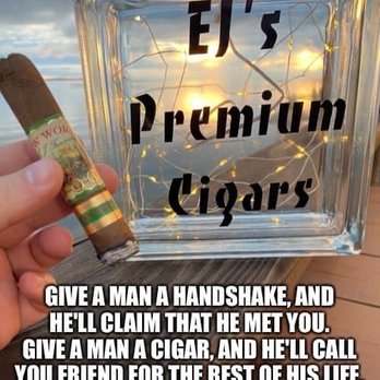 EJ Premium Cigars - I stole EJ's sign. I wanted a good picture. Don't worry I returned it. - Cigar Bars Near Me - Navarre, Florida EJ Premium Cigars - I stole EJ's sign. I wanted a good picture. Don't worry I returned it. - Cigar Bars Near Me - Navarre, Florida