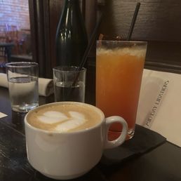 Cappuccino and a Garibaldi Cappuccino and a Garibaldi