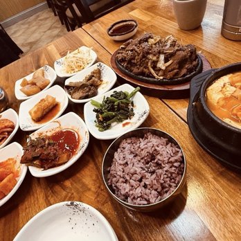 Mom's Tofu House - Kalbi Beef Combo - Korean Near Me - Millbrae, California Mom's Tofu House - Kalbi Beef Combo - Korean Near Me - Millbrae, California