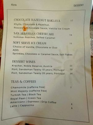 Menu photo 6 Alora Social San Ramon, CA