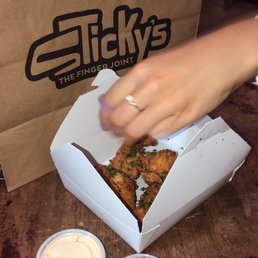 Chicken Strips with Hot Honey and Sticky's Sauce Chicken Strips with Hot Honey and Sticky's Sauce