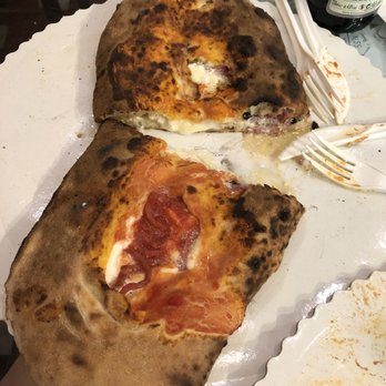 Gusta Pizza - calzone napoletano (cooked - after they reheated my cold & undercooked calzone) - Italian Near Me - Florence, FI