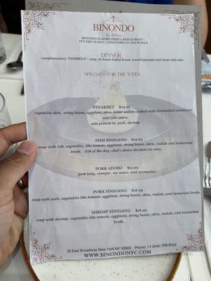 Menu photo 1 Binondo by Kabisera New York, NY