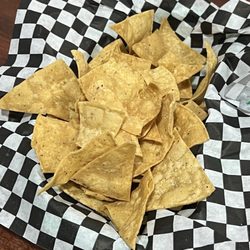 Tacos La Morenita - Homemade chips!! Terrific
