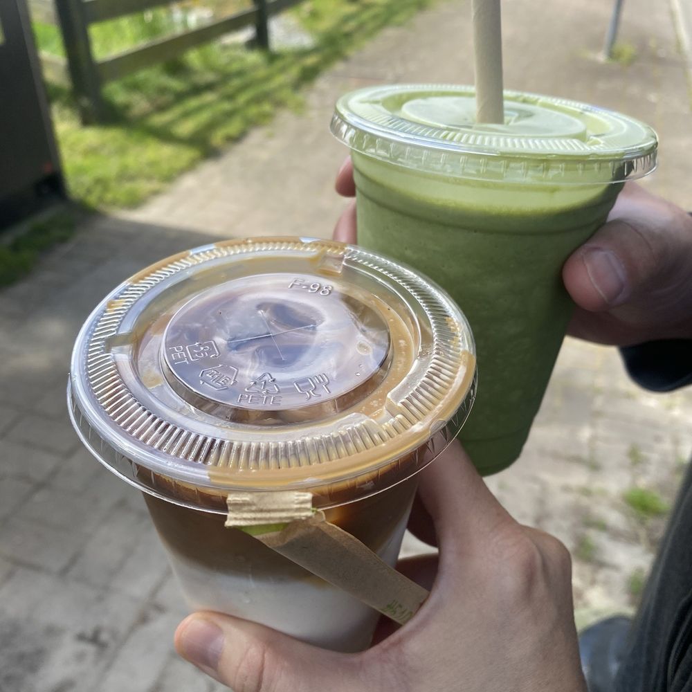 Stomping Grounds - Matcha frappe and iced latte - Cafes Near Me - Pitt Meadows, British Columbia Stomping Grounds - Matcha frappe and iced latte - Cafes Near Me - Pitt Meadows, British Columbia