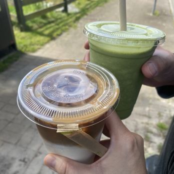 Stomping Grounds - Matcha frappe and iced latte - Cafes Near Me - Pitt Meadows, British Columbia Stomping Grounds - Matcha frappe and iced latte - Cafes Near Me - Pitt Meadows, British Columbia