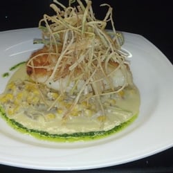 Valeria's At Palacio - Seabass over corn coulis