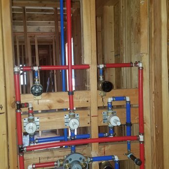 State Plumbing - Shower valve rough-in with 3 controls - Plumbing Near Me State Plumbing - Shower valve rough-in with 3 controls - Plumbing Near Me