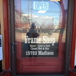 Custom Picture Framing - Hours