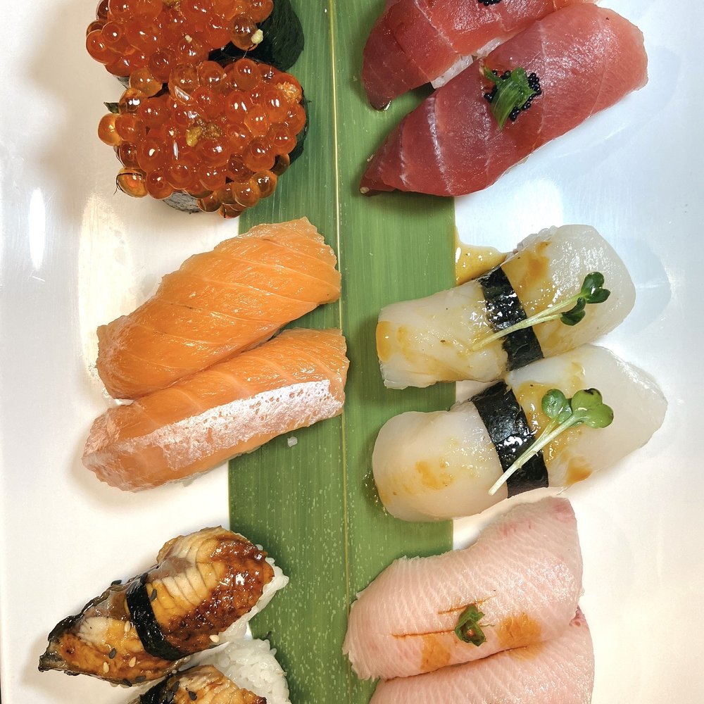 Asahi Sushi Bar - Nigiri combo, unagi, sake, ikura, maguro, hotategai, hamachi - Japanese Near Me - Orem, Utah Asahi Sushi Bar - Nigiri combo, unagi, sake, ikura, maguro, hotategai, hamachi - Japanese Near Me - Orem, Utah