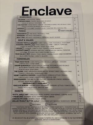 Menu photo 1 The Enclave Long Beach, CA